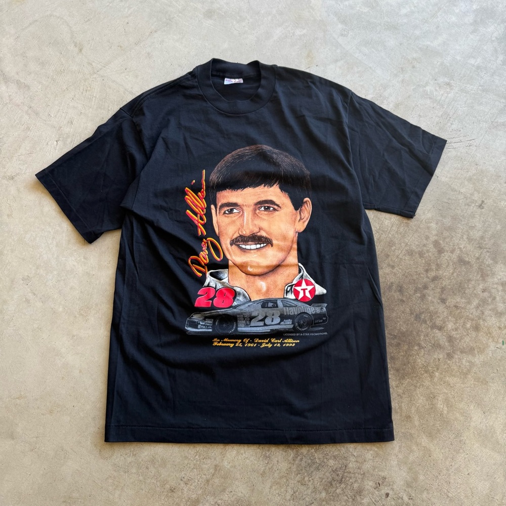Vintage Davey Allison NASCAR Tee - Large